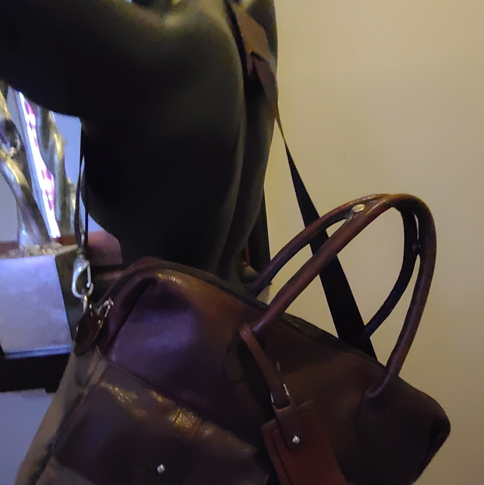 Polo Ralph Lauren Leather Messenger Bag